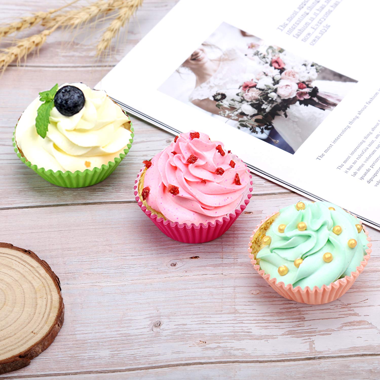 600 Pcs Cupcake Liners Rainbow Standard Paper Baking Cups Cupcake Liners Muffin Baking Cupcake Mold To Use For Pans